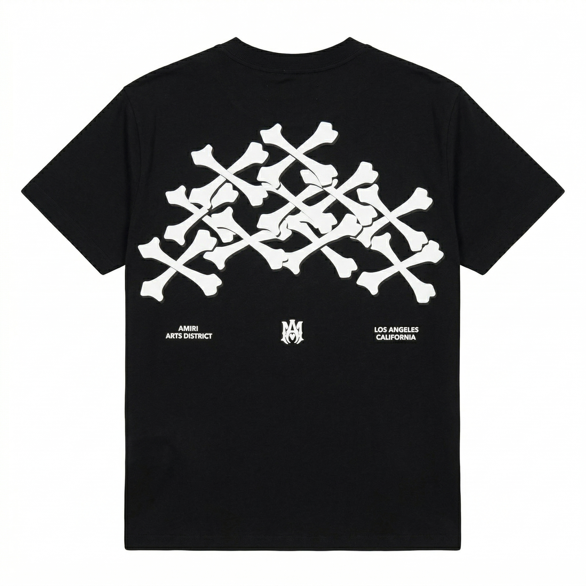 Amiri Bones Stacked T-Shirt - Black
