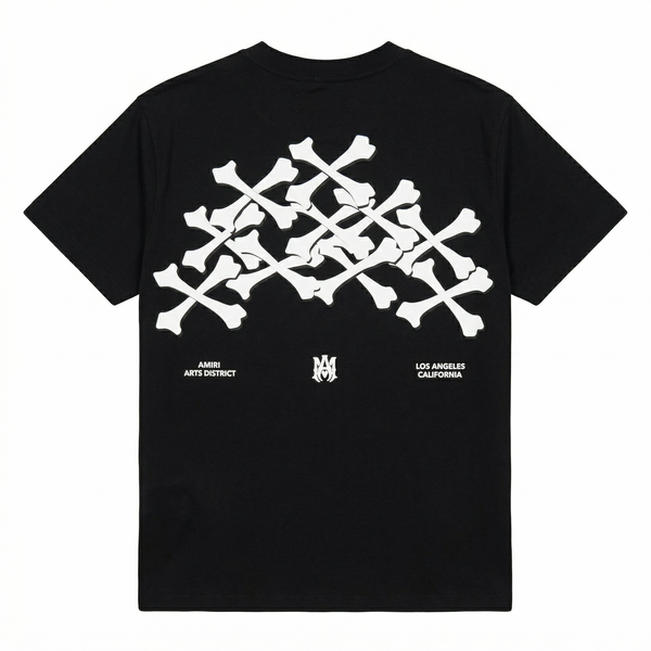 Amiri Bones Stacked T-Shirt - Black