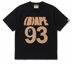 BAPE (B)APE 93 Tee in Black, front view