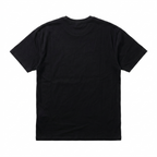 Revenge White Embroidered Basic Tee — Black