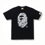 BAPE A Bathing Ape Space Camo Big Ape Head Tee Black