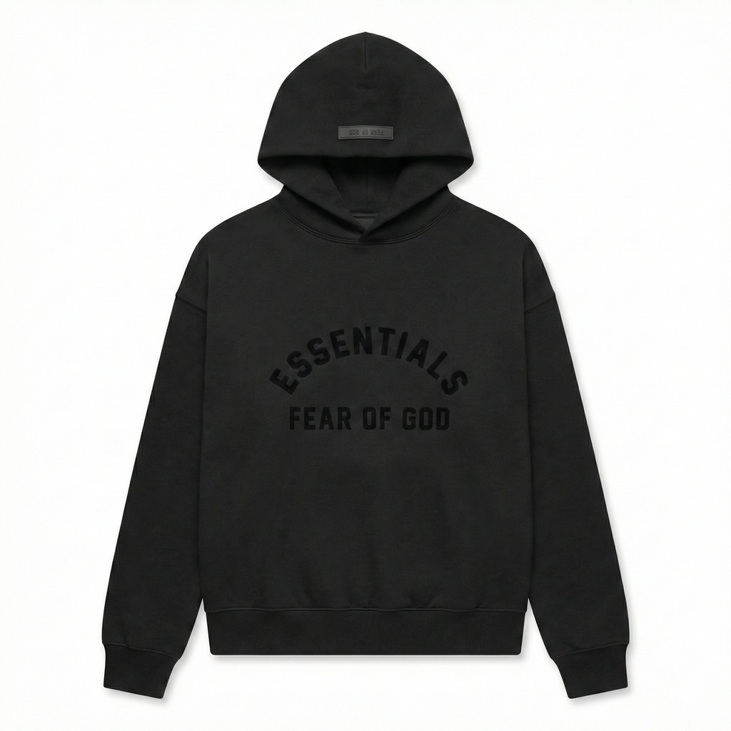 SS22 Fear of God Essentials Arch Logo - Hoodie - Jet Black