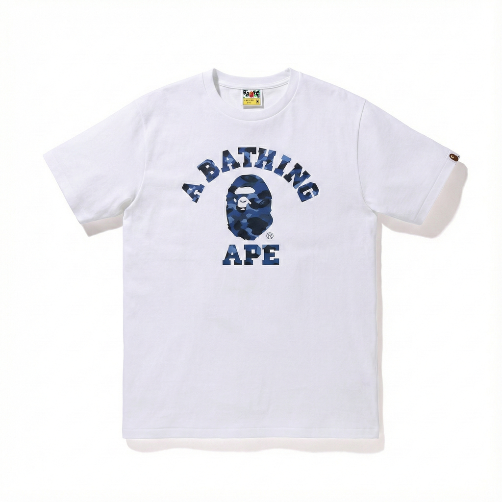 BAPE Color Camo College Tee - Blue