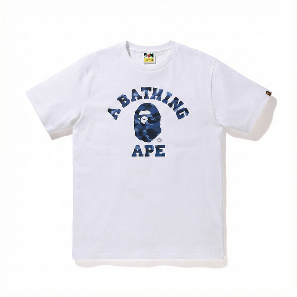 BAPE Color Camo College Tee - Blue
