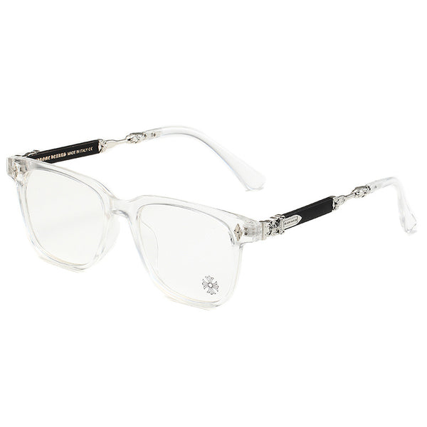 Chrome Hearts 2272 Cross Link Glasses - Clear / Silver