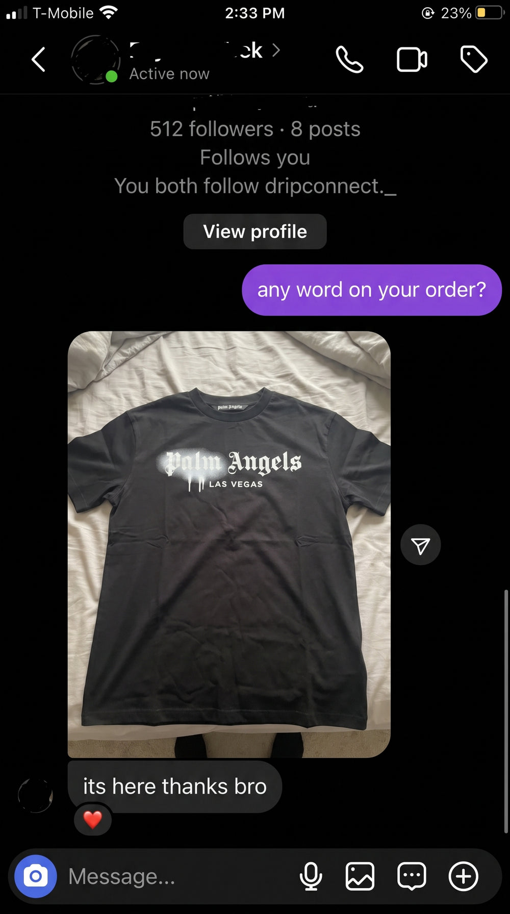Customer review screenshot