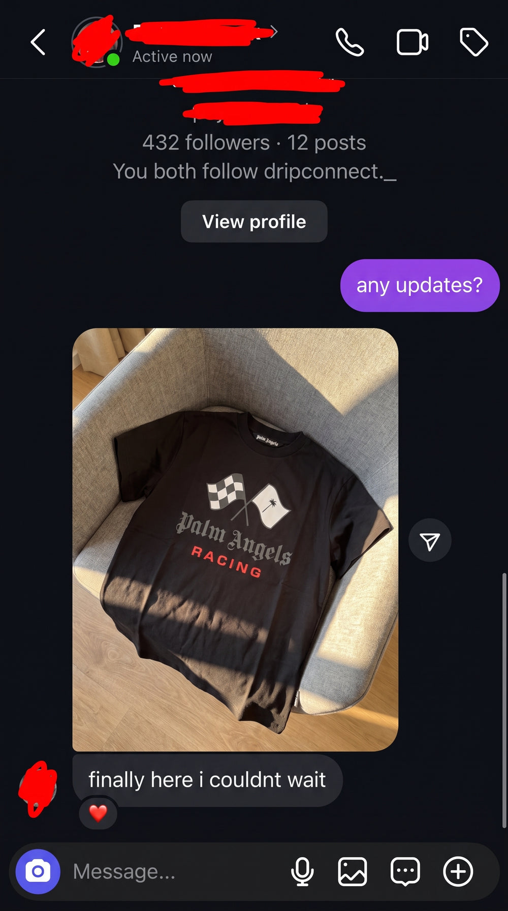 Customer review screenshot