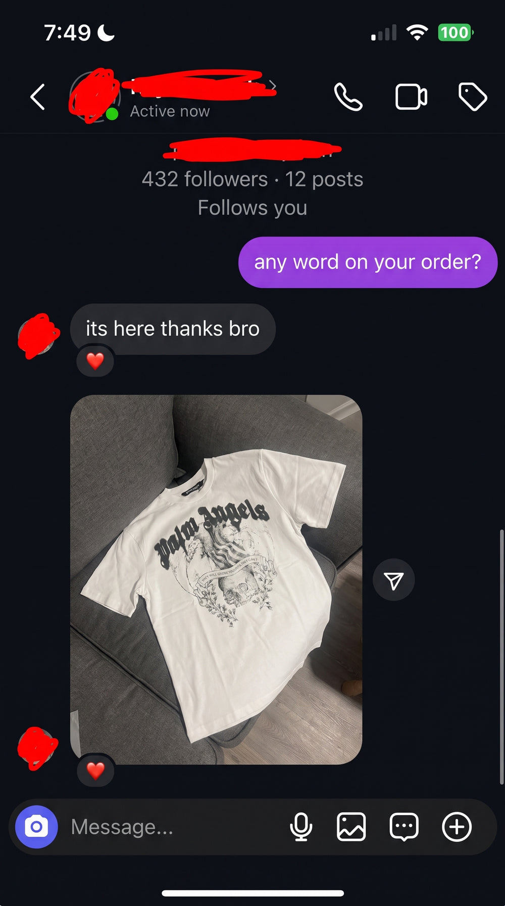 Customer review screenshot