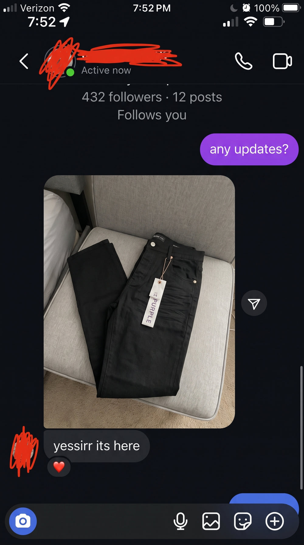 Customer review screenshot