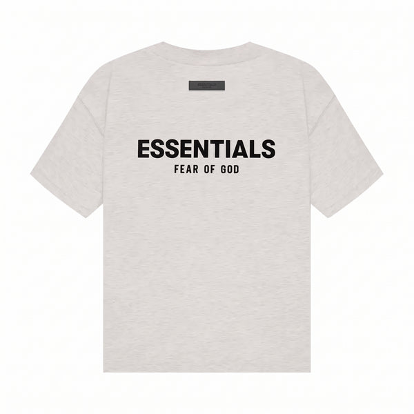 Fear of God Essentials Chest Logo T-Shirt - Light Oatmeal