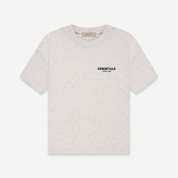 Fear of God Essentials Chest Logo T-Shirt - Light Oatmeal