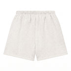 Fear of God Essentials Signature Classic Sweatshort in Light Oatmeal, back view
