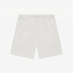 Fear of God Essentials Sweat Shorts in Light Oatmeal, back view