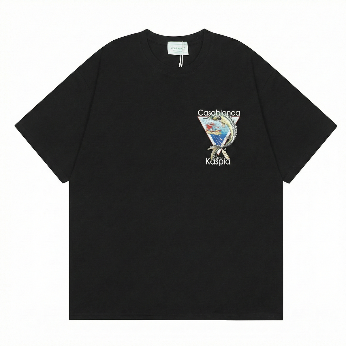 Casablanca Caviar Kaspia T-Shirt - Black