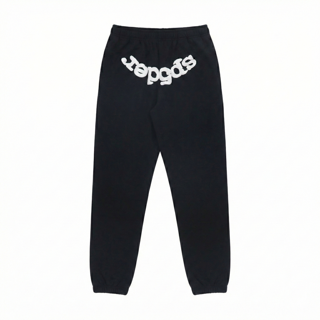 Sp5der Worldwide Web Sweatpants - Black