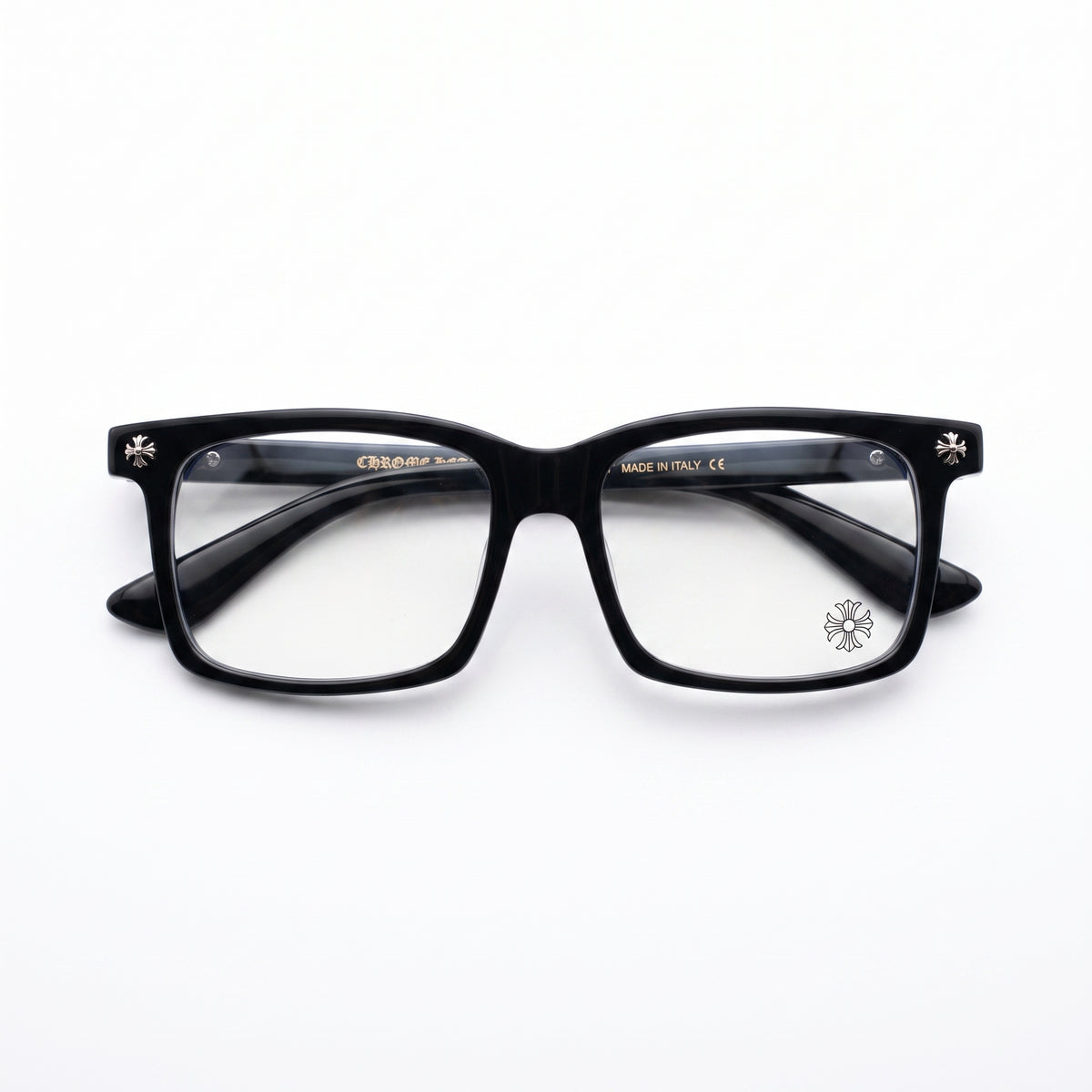 Chrome Hearts Cox Square 2271 Glasses — Black / Silver