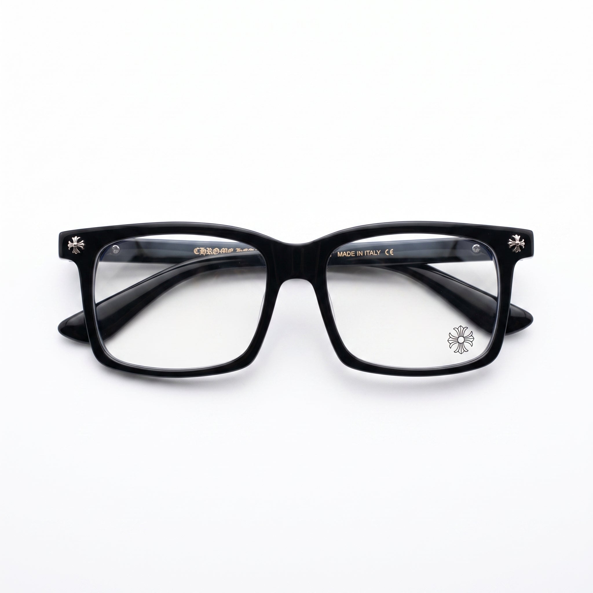 Chrome Hearts Cox Square 2271 Glasses — Black / Silver