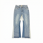 Gallery Dept. Vintage Wash Patchwork Flare Jeans - Light Wash Denim