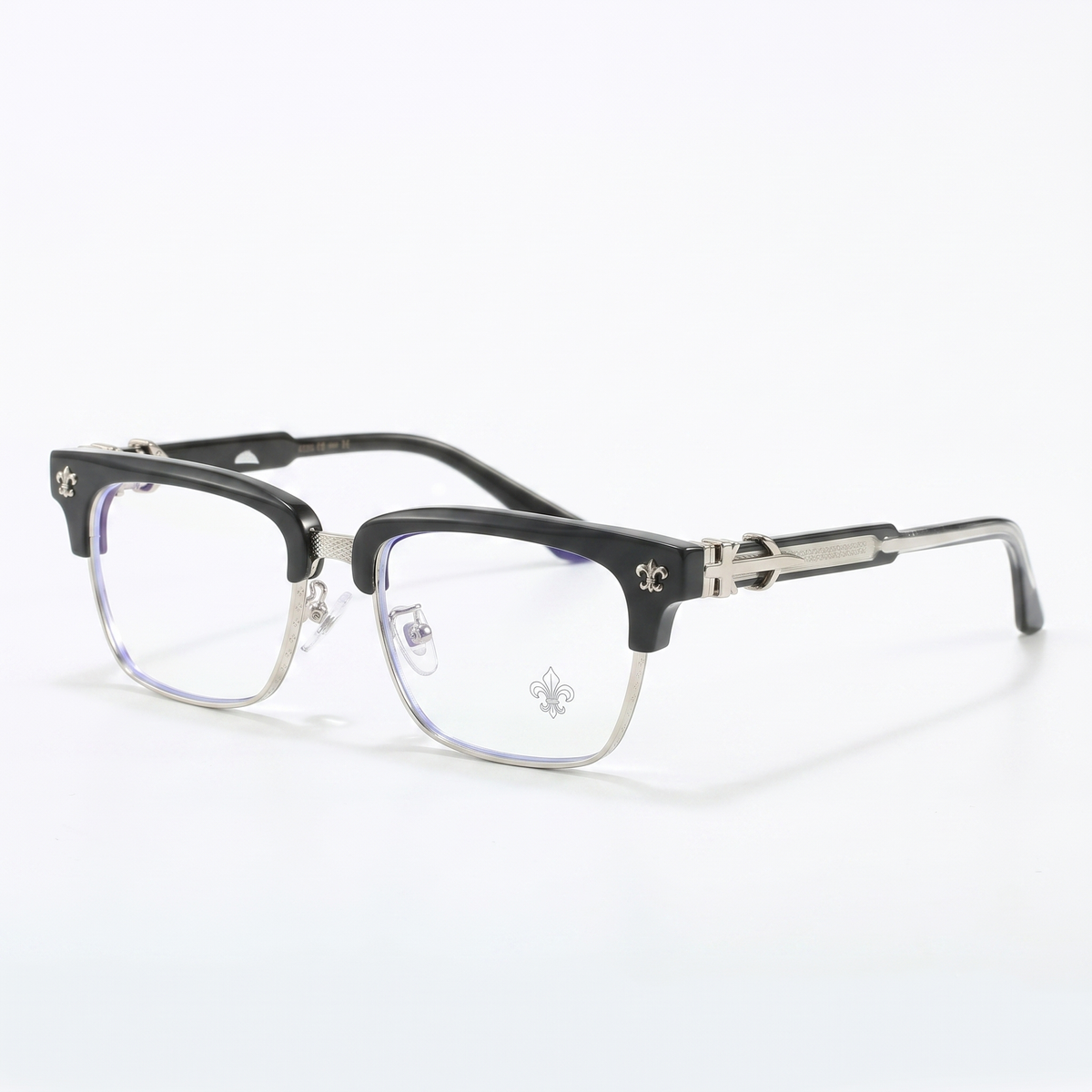 Chrome Hearts Club Master 8010 Glasses - Black / Silver