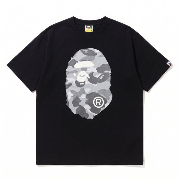 BAPE ABC Camo Big Ape Head Tee - Black / Grey
