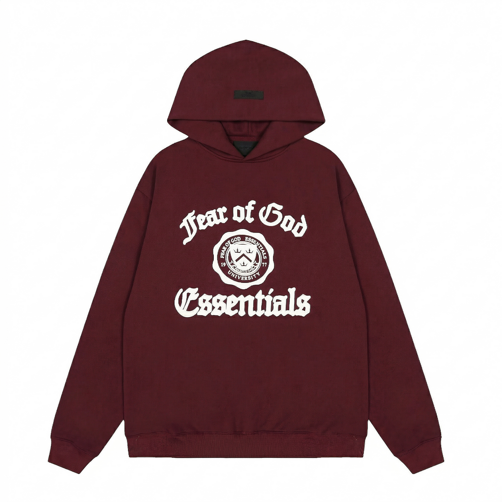 SS22 Fear of God Essentials University - Hoodie - Red