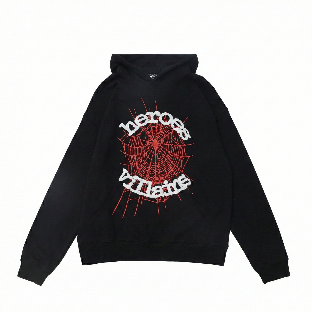 Sp5der x Heroes And Villains Hoodie Black