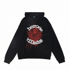 Sp5der x Heroes And Villains Hoodie Black