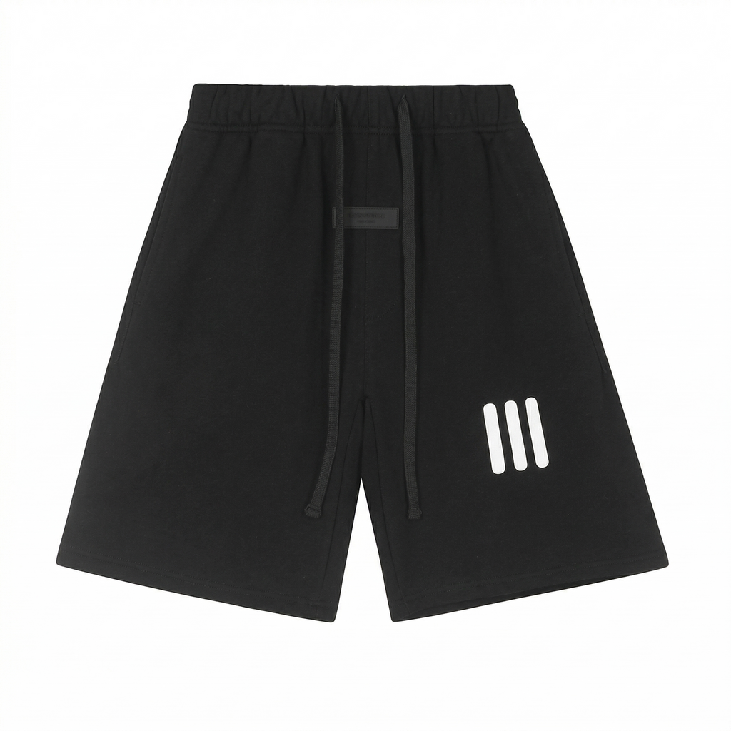 Fear of God Essentials Three-Bar Logo Sweatshorts - Black