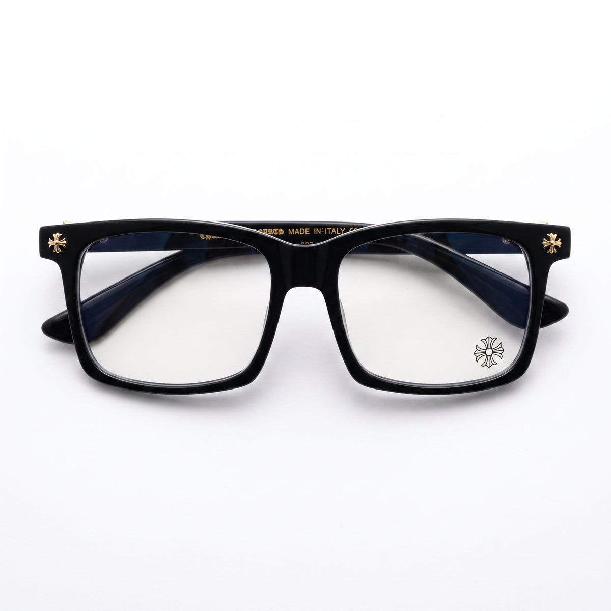 Chrome Hearts Cox Square 2271 Glasses — Black / Gold
