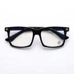 Chrome Hearts Cox Square 2271 Glasses — Black / Gold
