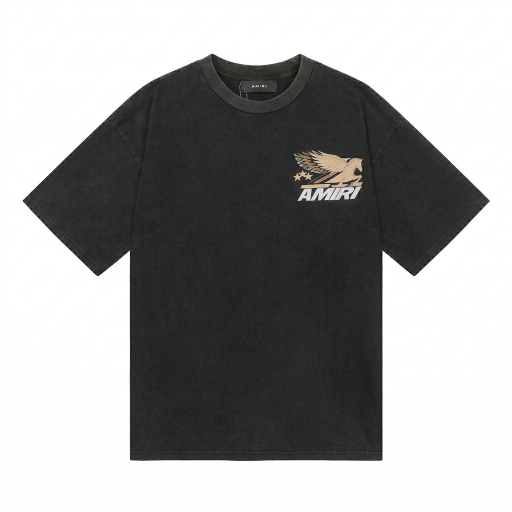 Amiri Vintage Pegasus Tee - Faded Black