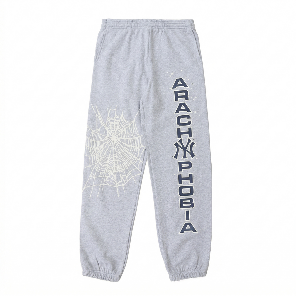 Sp5der NY Arachnophobia Sweatpants - Heather Grey