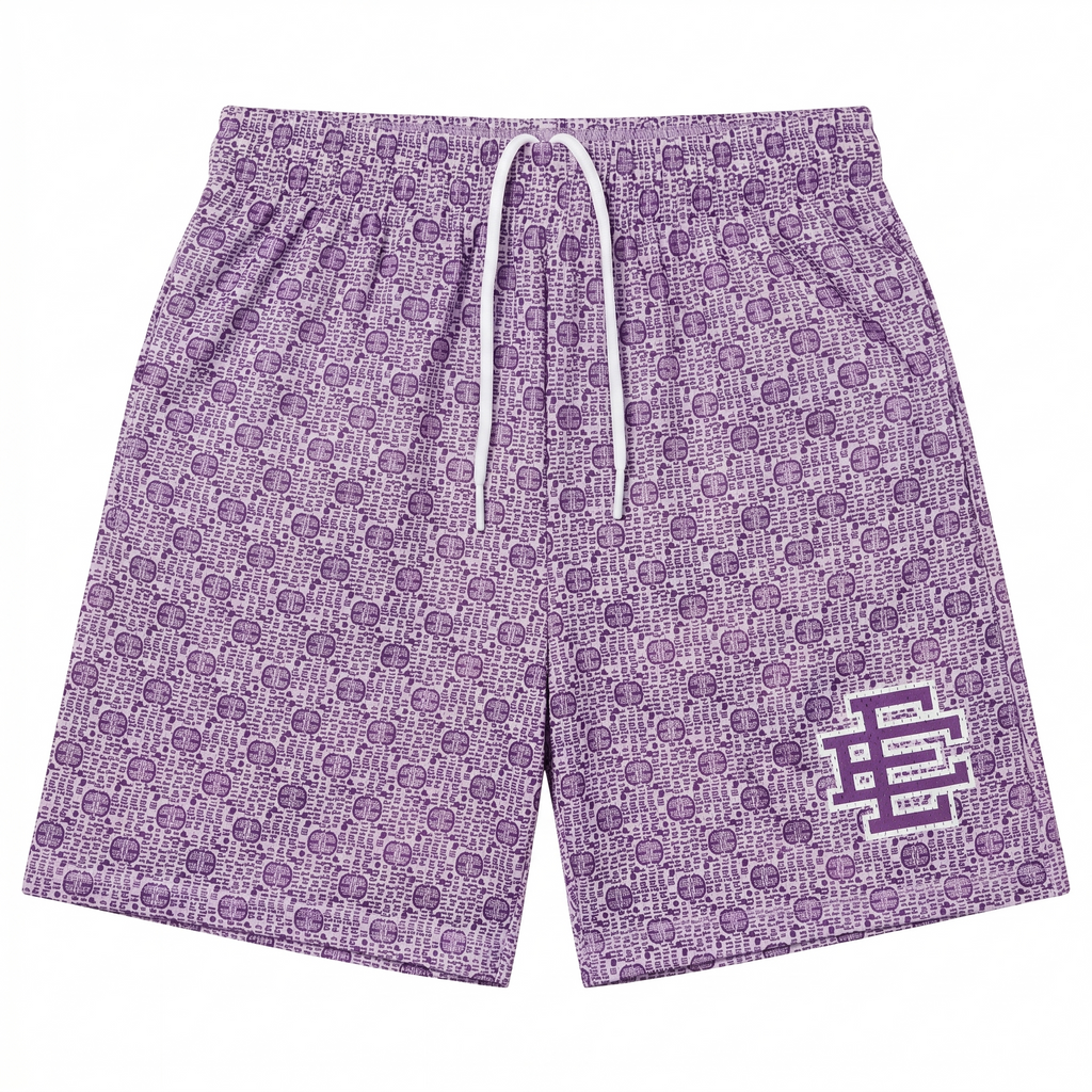 Eric Emanuel EE Basic Short — Purple Monogram