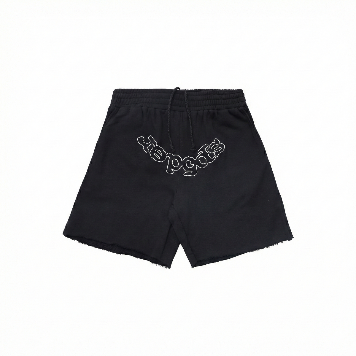 Sp5der OG Logo Embroidered Shorts - Black