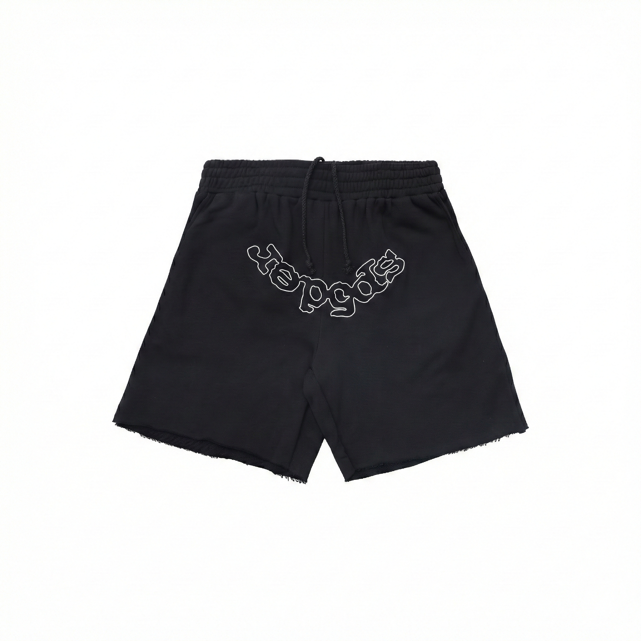 Sp5der OG Logo Embroidered Shorts - Black