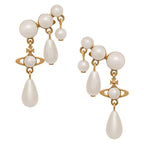 Vivienne Westwood Pearl Drop Earrings — Gold