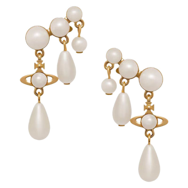 Vivienne Westwood Pearl Drop Earrings - Gold
