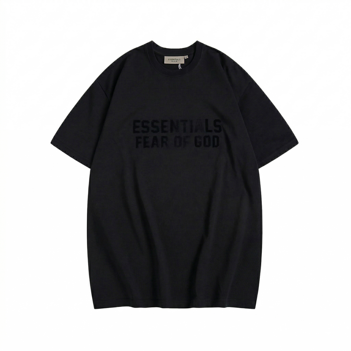 Fear of God Essentials Front Logo T-Shirt - Black
