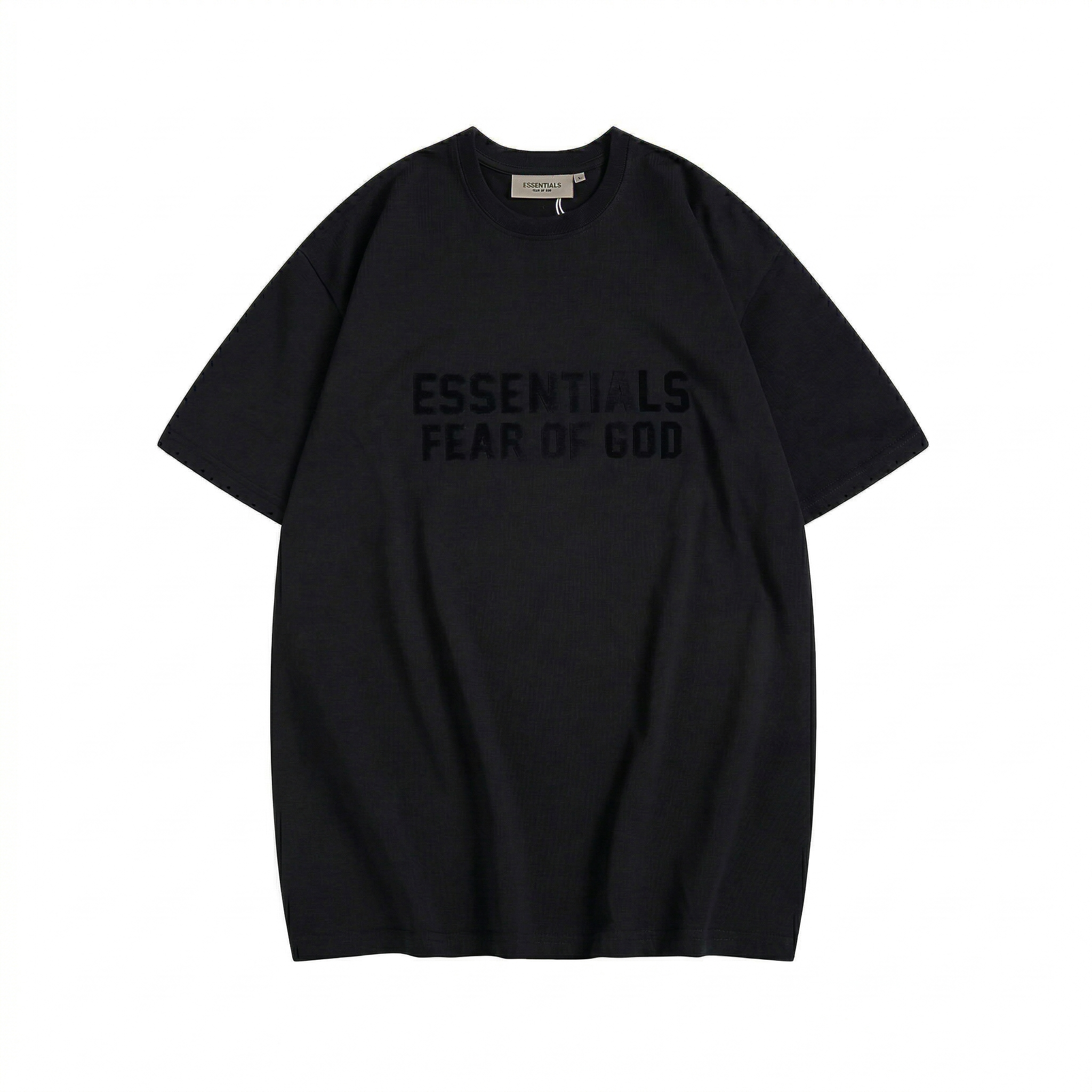 Fear of God Essentials Front Logo T-Shirt - Black