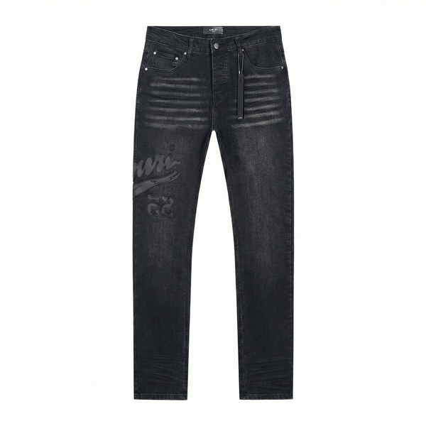 AMIRI Varsity Skinny Fit Jeans - Black