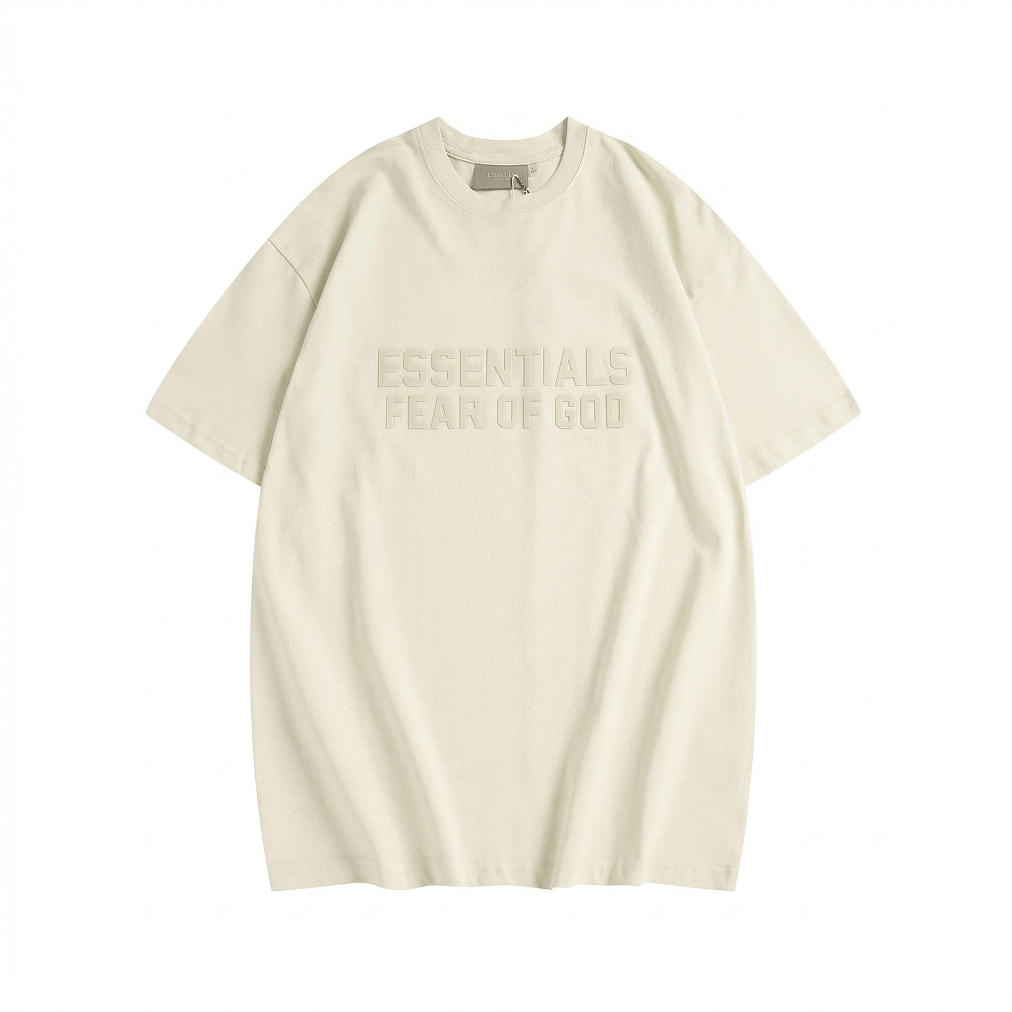 Fear of God Essentials Front Logo T-Shirt - Apricot