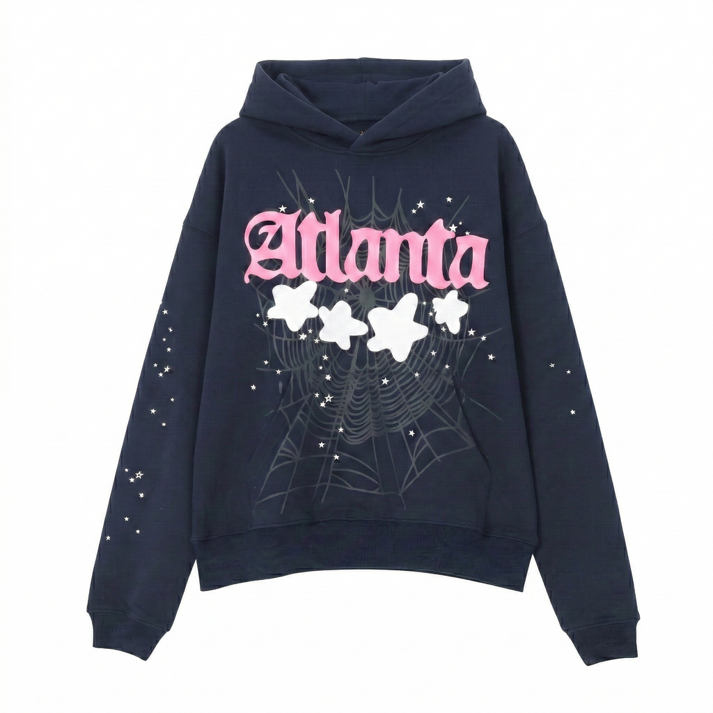 Sp5der Atlanta Hoodie 'Navy'