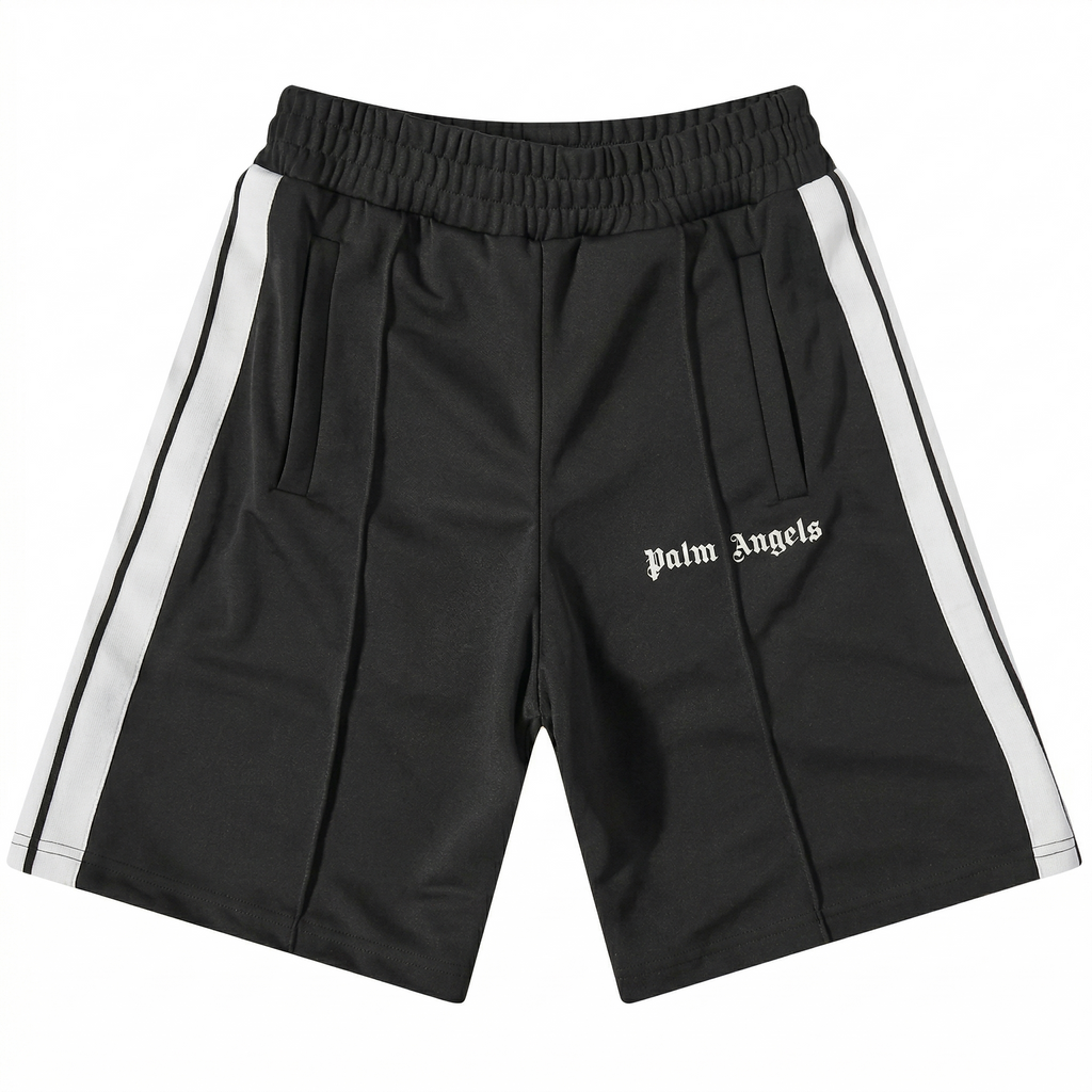 Palm Angels Classic Track Shorts - Black/White