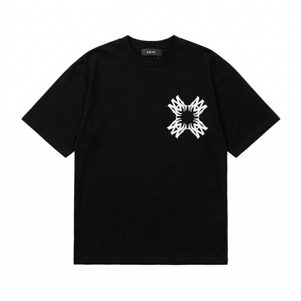 Amiri MA Cross T-Shirt - Black / White