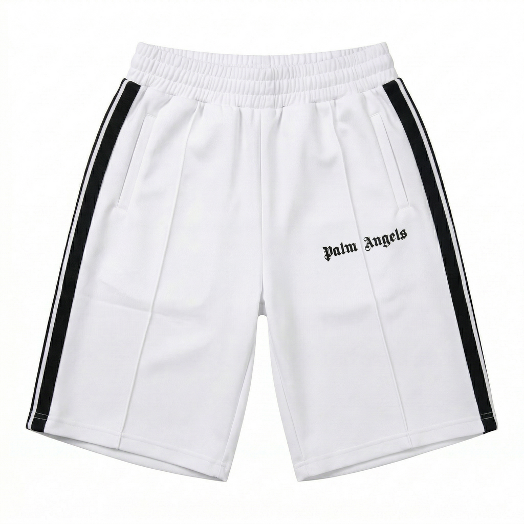 Palm Angels Classic Track Shorts - White/Black