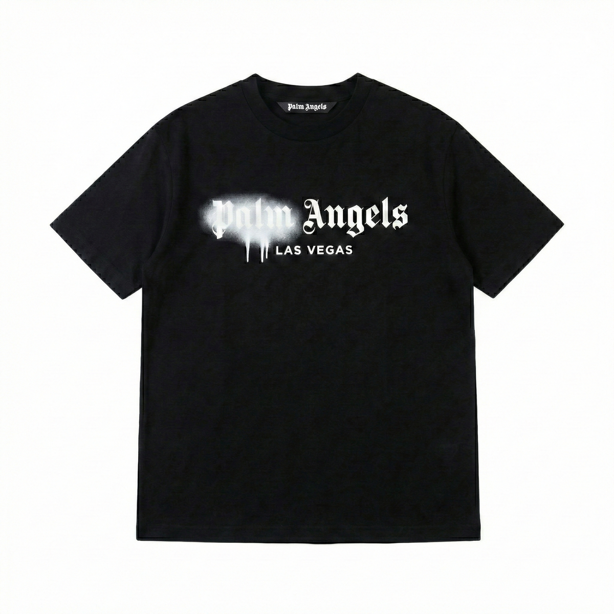 Palm Angels "Las Vegas" Sprayed Logo T-Shirt - Black