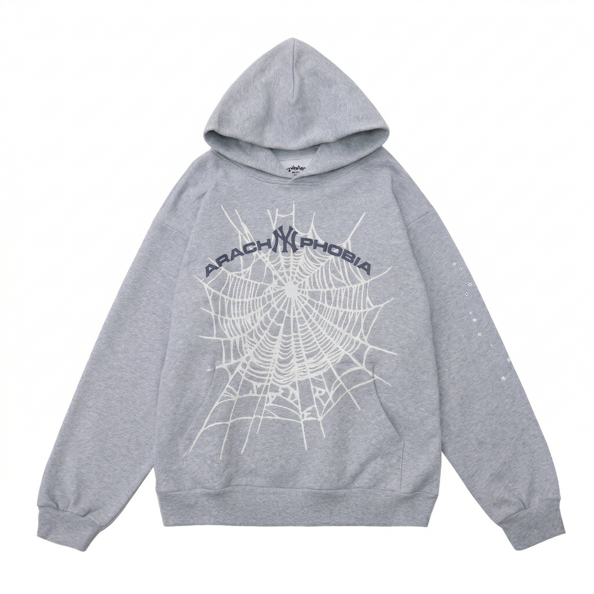 Sp5der NY Arachnophobia Hoodie - Heather Grey