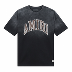 Amiri Arched Appliqué Logo T-Shirt - Faded Black