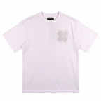 Amiri Rhinestone MA Cross T-Shirt - White