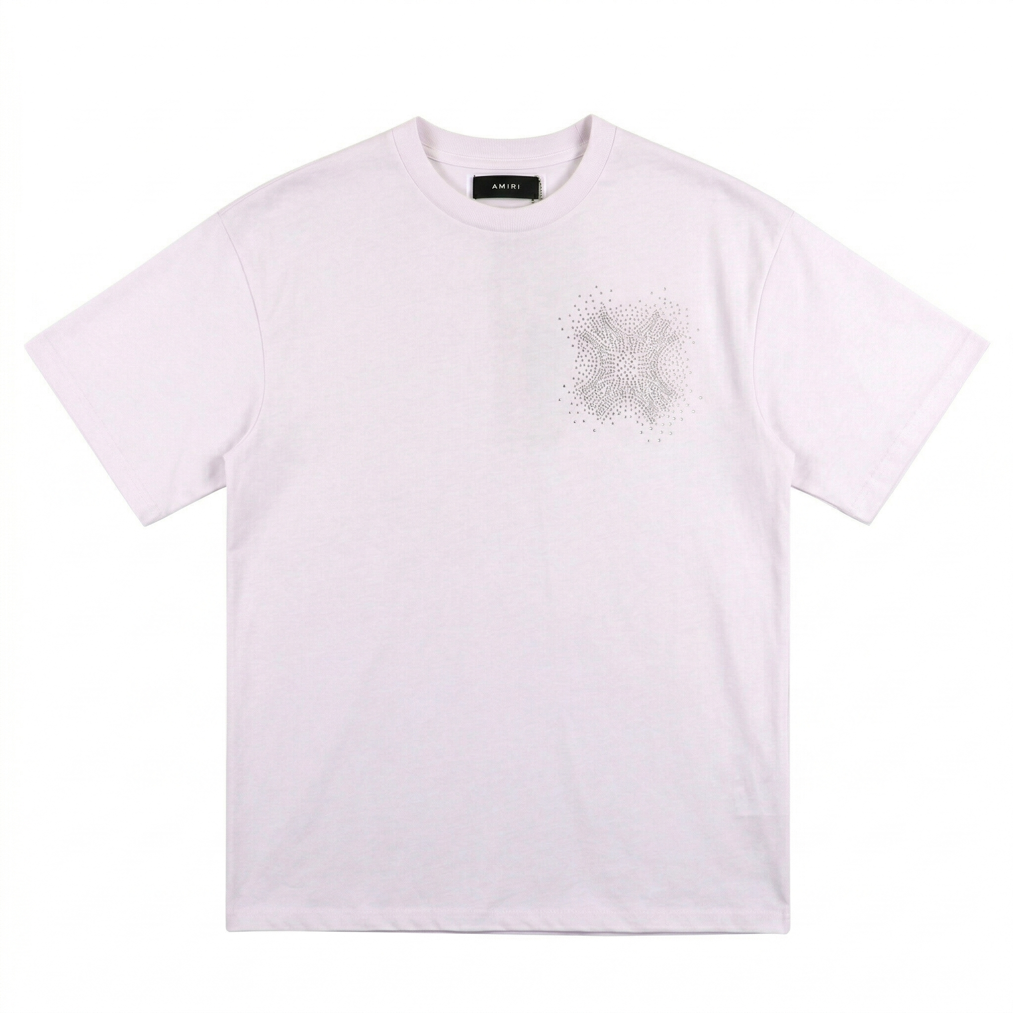 Amiri Rhinestone MA Cross T-Shirt - White